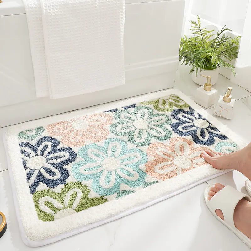 Modern Minimalist Waterproof Bath Mat for Home Use