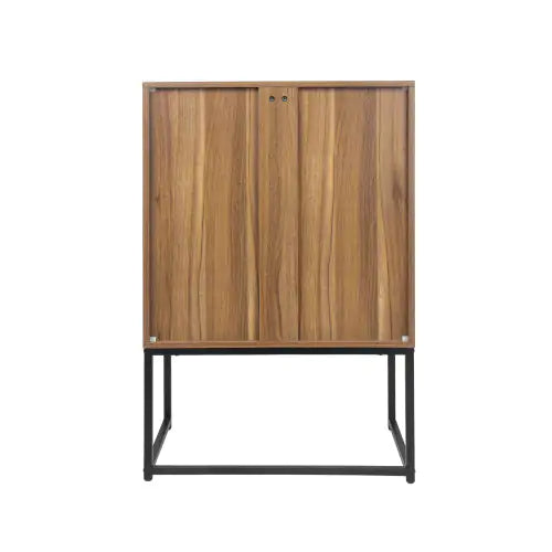 Natural Rattan, Allen 2 Door High Cabinet for Bedroom and Living Room