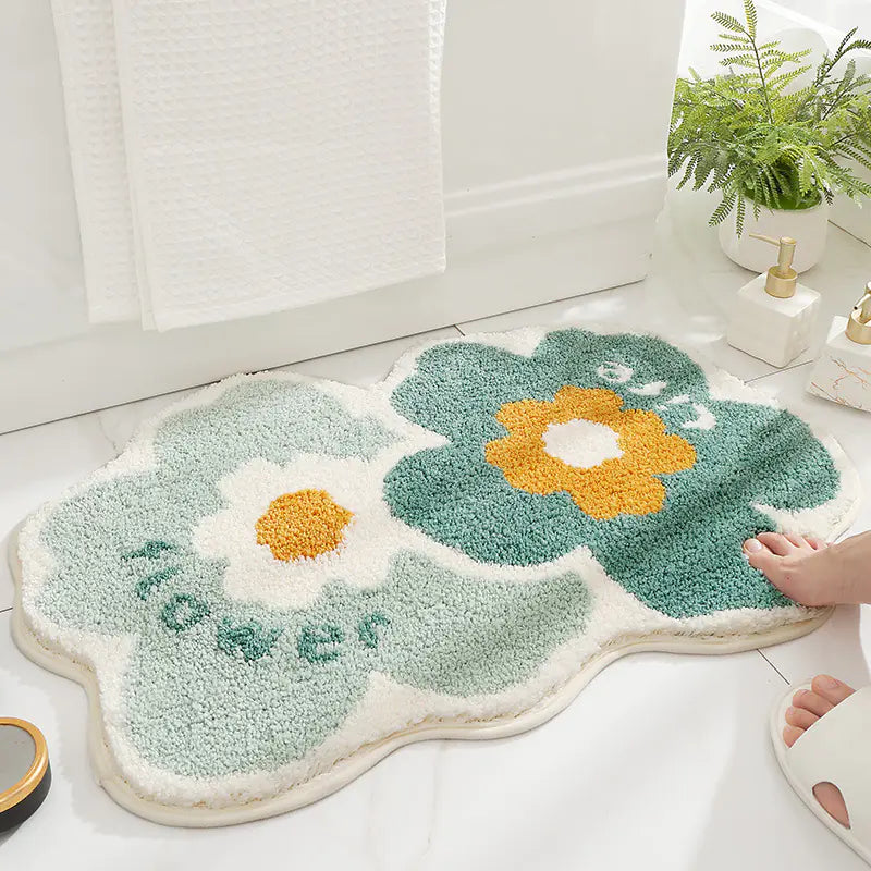 Modern Minimalist Waterproof Bath Mat for Home Use