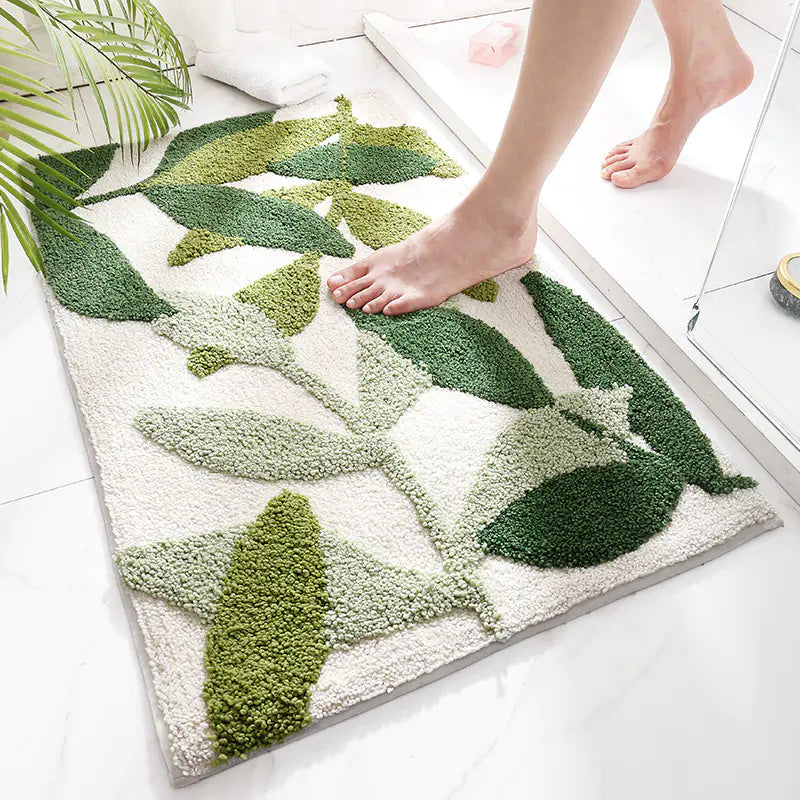 Modern Minimalist Waterproof Bath Mat for Home Use