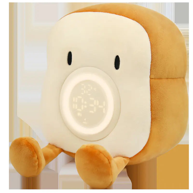 Plush Charging Alarm Clock and Night Light for Kids