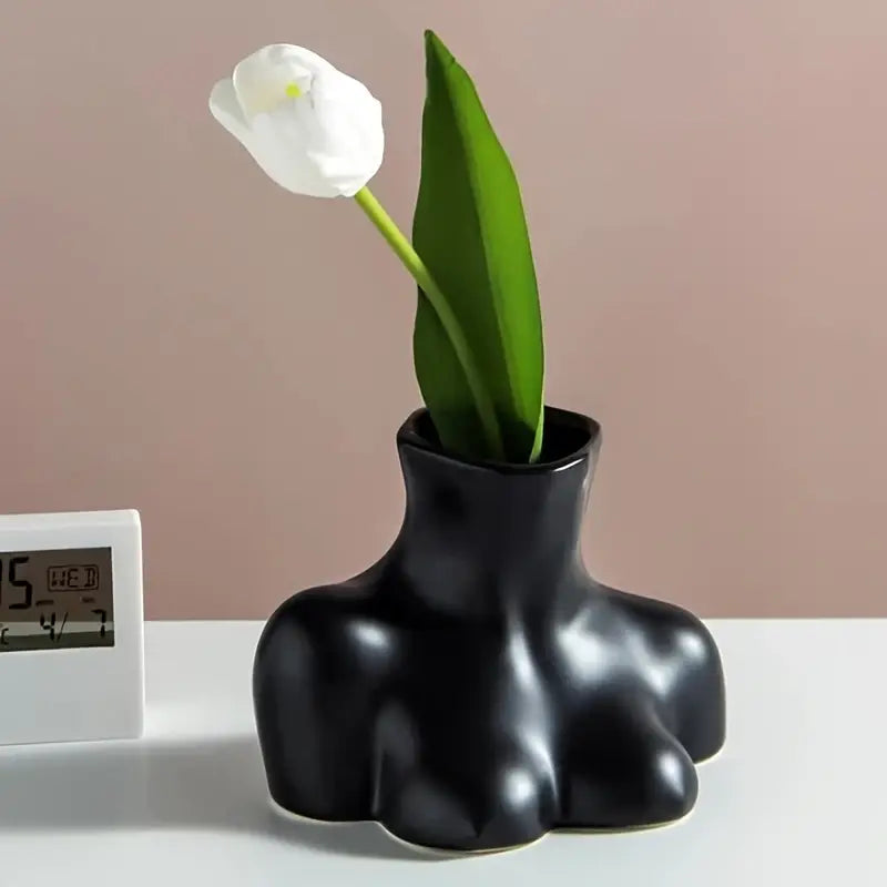 Creative Ceramic Human Flower Bottle Ornament (1pc)