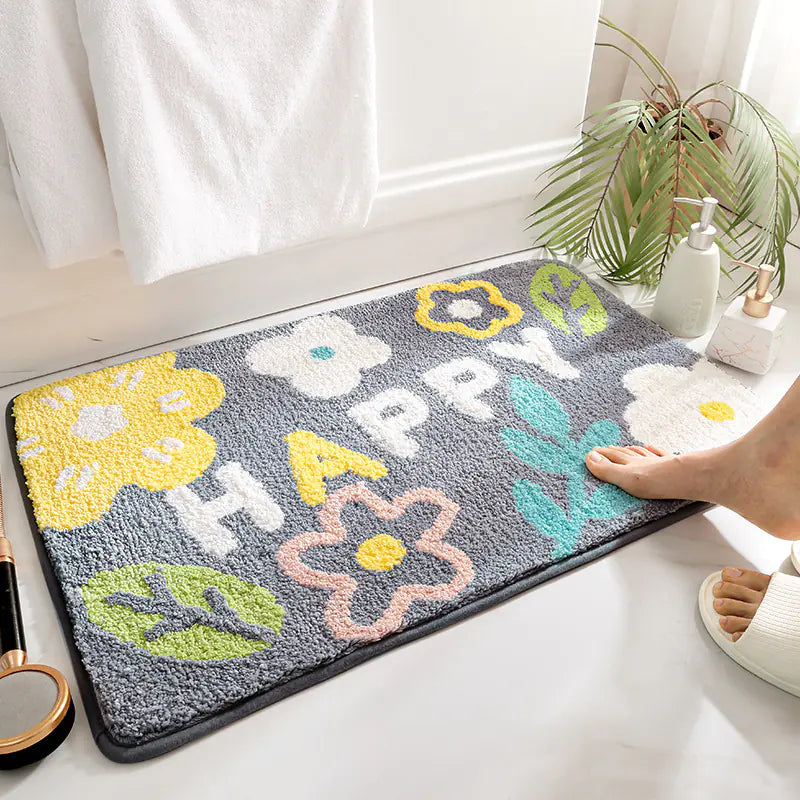 Modern Minimalist Waterproof Bath Mat for Home Use