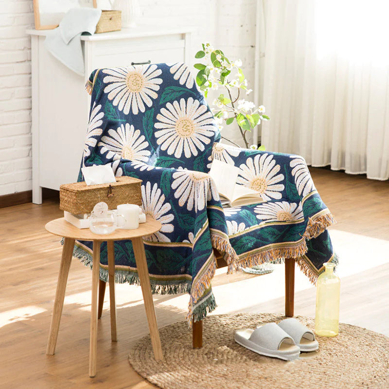 Cotton Sofa Throw Blanket