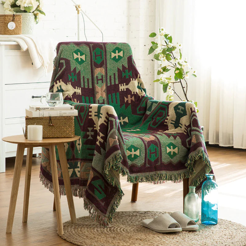 Cotton Sofa Throw Blanket