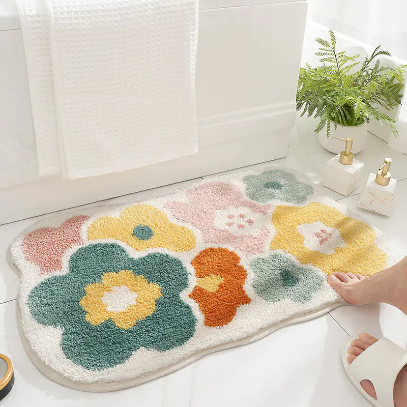 Modern Minimalist Waterproof Bath Mat for Home Use