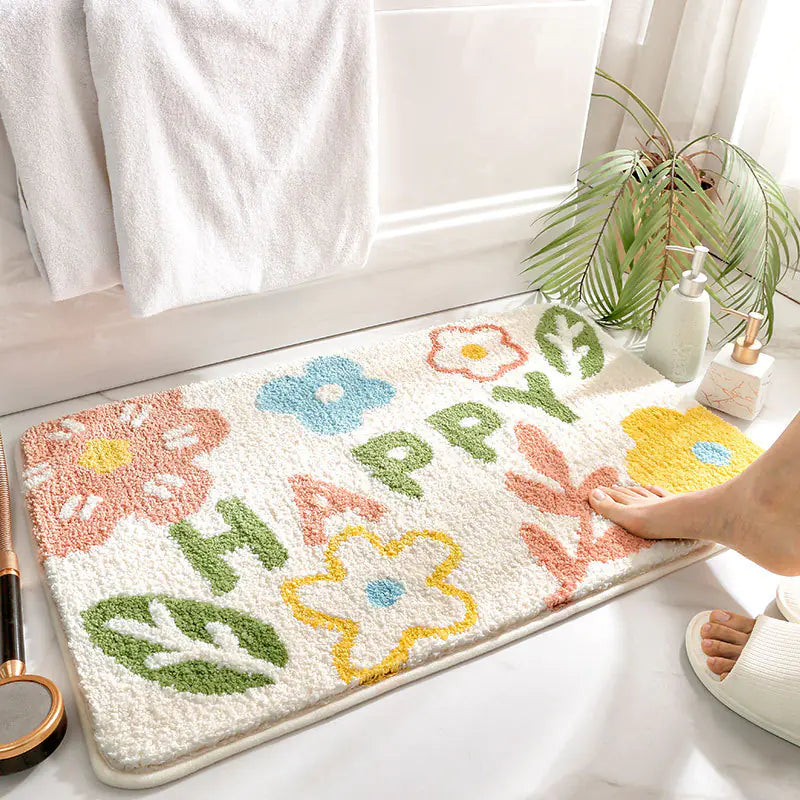 Modern Minimalist Waterproof Bath Mat for Home Use