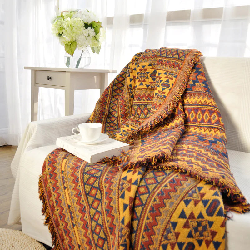 Cotton Sofa Throw Blanket