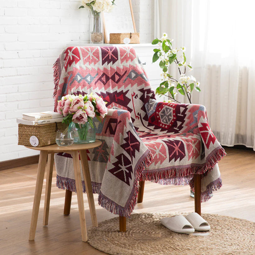 Cotton Sofa Throw Blanket