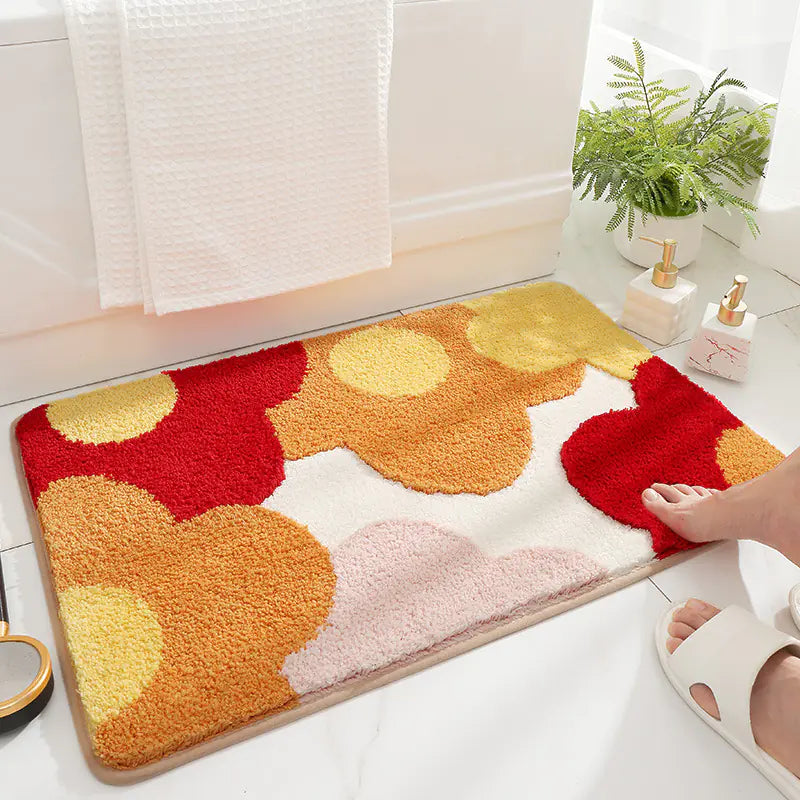 Modern Minimalist Waterproof Bath Mat for Home Use