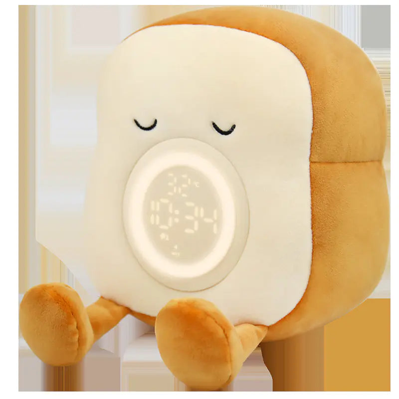 Plush Charging Alarm Clock and Night Light for Kids