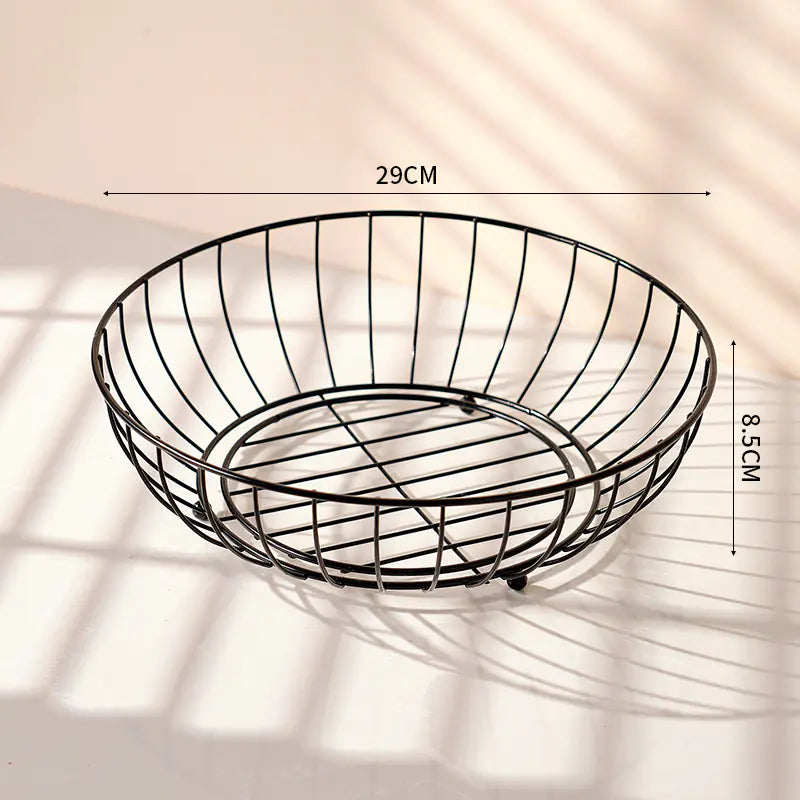 Nordic Iron Fruit Bowl - Creative Candy Storage Basket