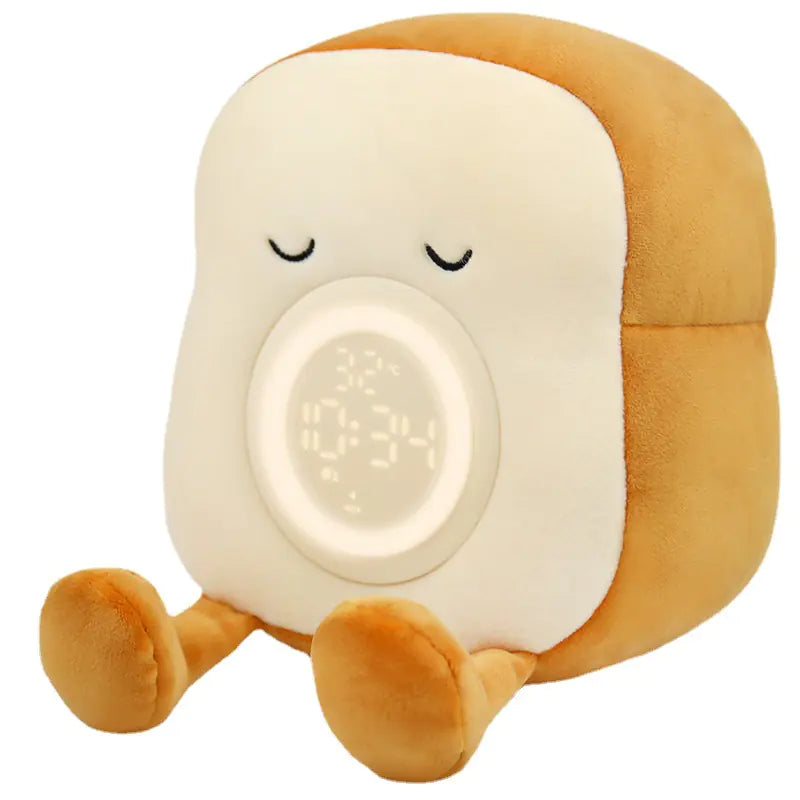 Plush Charging Alarm Clock and Night Light for Kids