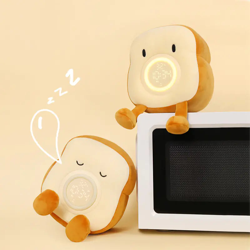 Plush Charging Alarm Clock and Night Light for Kids